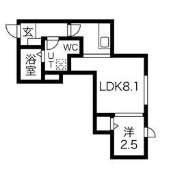 北仙台駅 徒歩10分 1階の物件間取画像